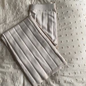 H&M knit wide leg pants